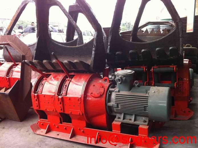 Helical bevel geared motor in mining industry