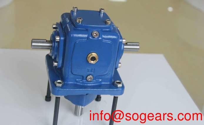 Right angle helical bevel geared motor